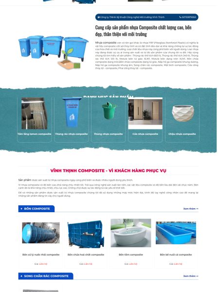 Thiết bị nhựa composite TG
