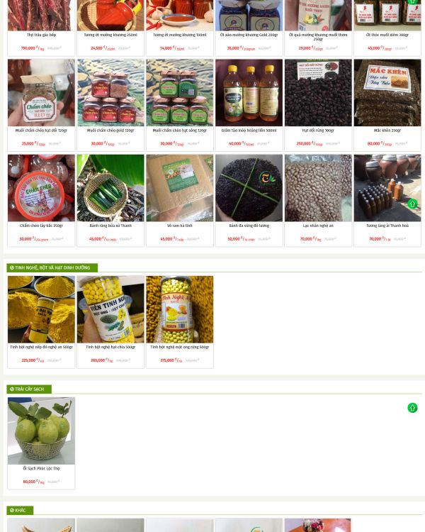 Web bán thực phẩm