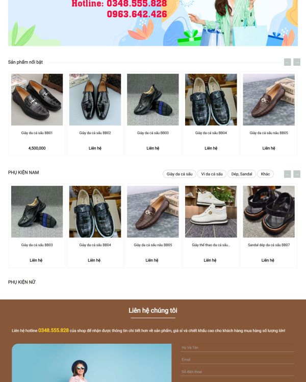 Shop phụ kiện da cá sấu