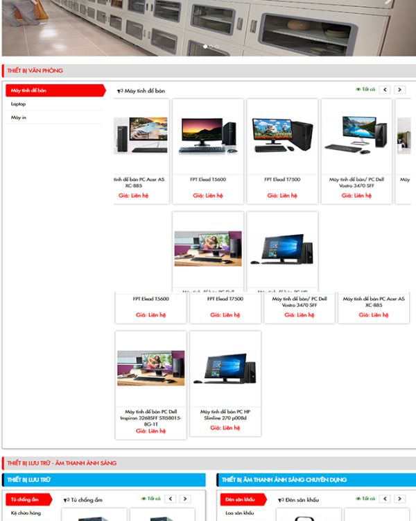 Website bán hàng Công nghệ cao