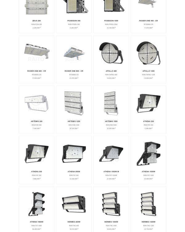 Đèn LED thể thao Raito