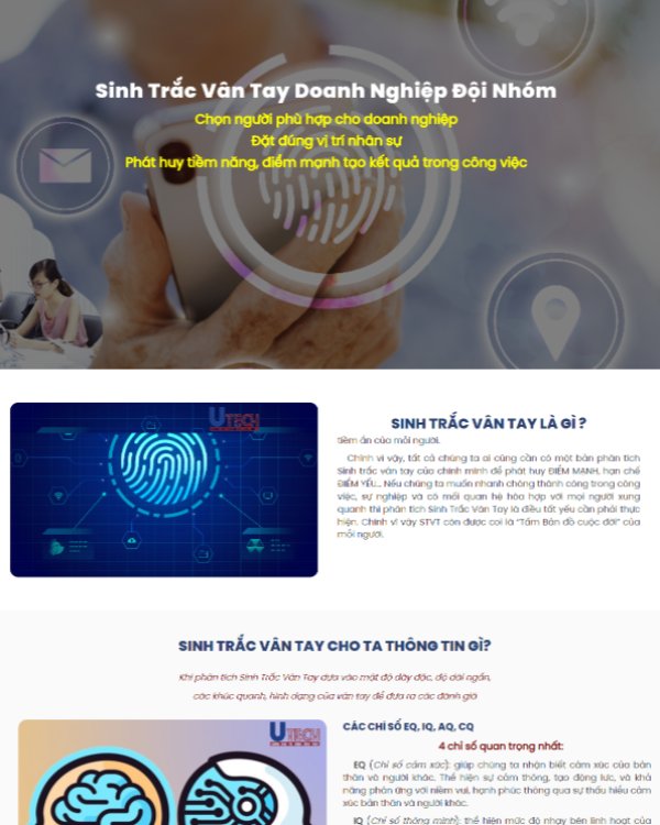 Sinh trắc vân tay Utech