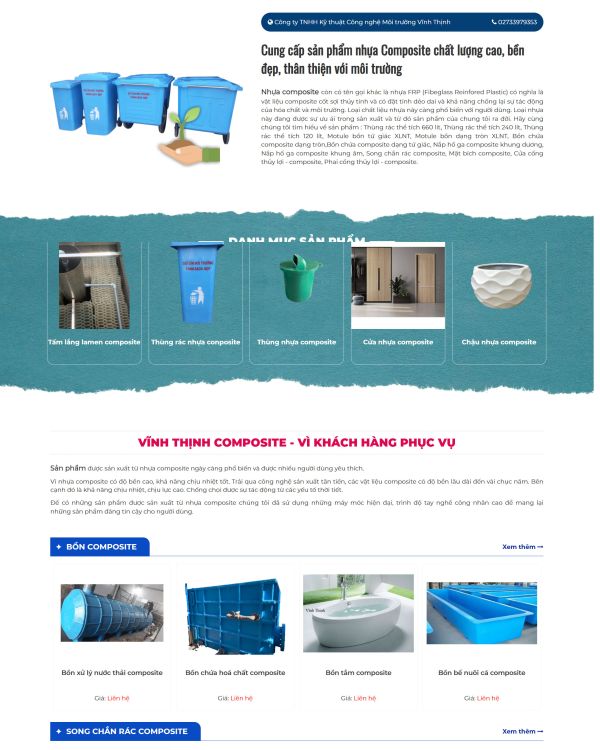 Thiết bị nhựa composite TG