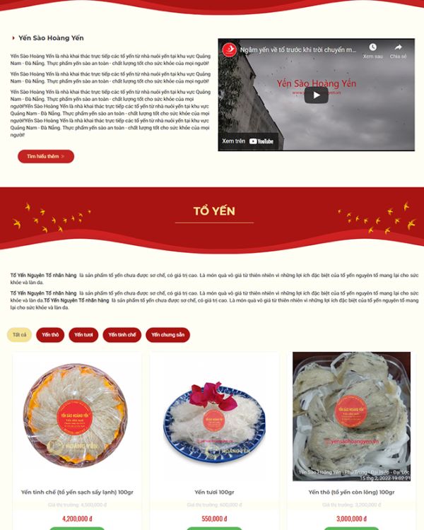 Yến sào Hoàng Yến Quảng Nam