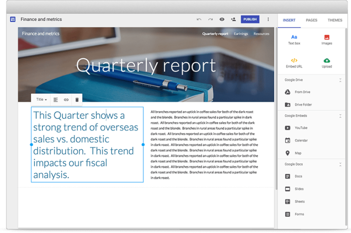 SỬ DỤNG GOOGLE SITES ĐỂ TẠO WEBSITE
